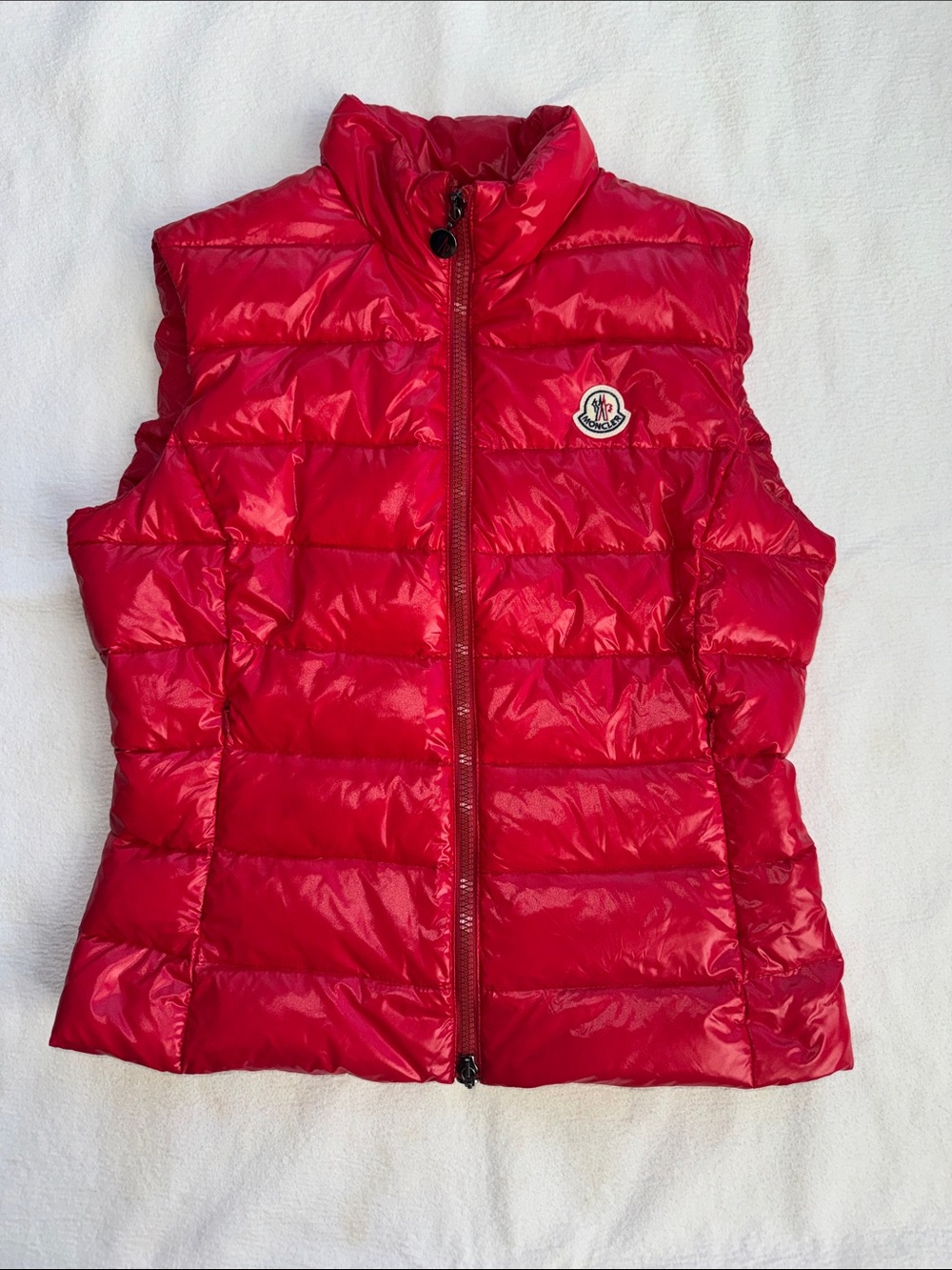 Women’s Moncler Ghany Gilet Shiny Red Vest 2